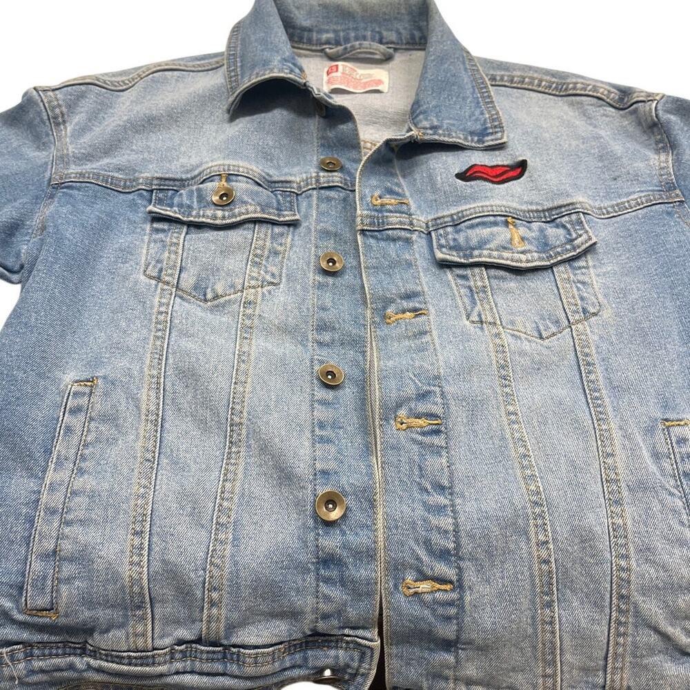 Stonewall Riots Pride Denim Jacket XS New York 1969 Lips Patch LGBTQ